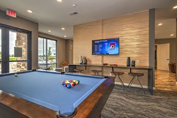 Pool Table In Clubhouse at Watermark on Twenty Mile, Parker, Colorado